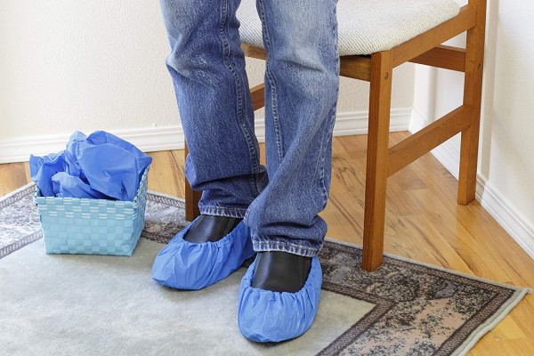 UK Disposable Shoe Covers Protection Strong Overshoes Shoe Covers for Flooring 